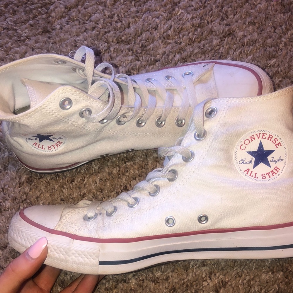 White Hightop Converse